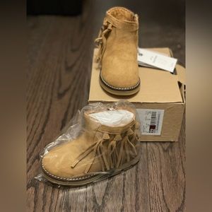 Zara kids suede tassel bootie, size 6 (EUR 22)